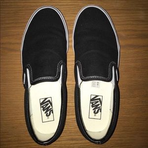 Black slip on Vans